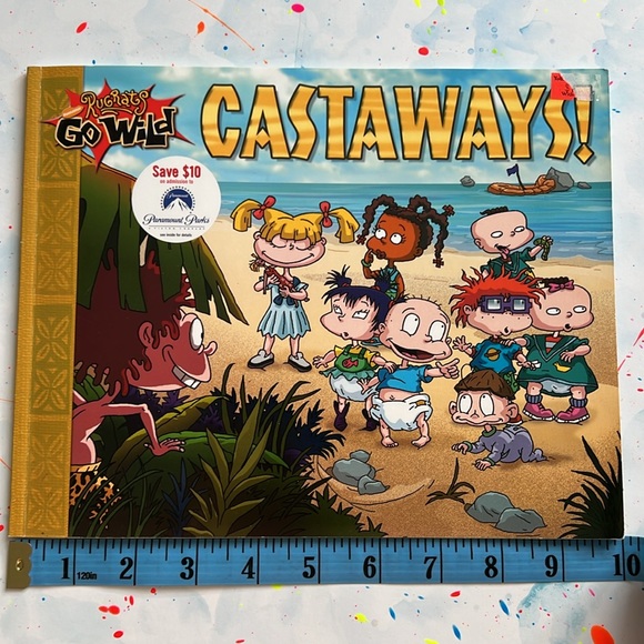 VINTAGE Nickelodeon Rug Rats Castaways book! 2004 First Edition - Picture 9 of 12